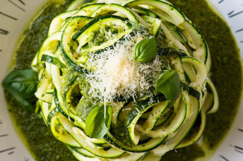 Zucchini Noodles with Pesto recipe