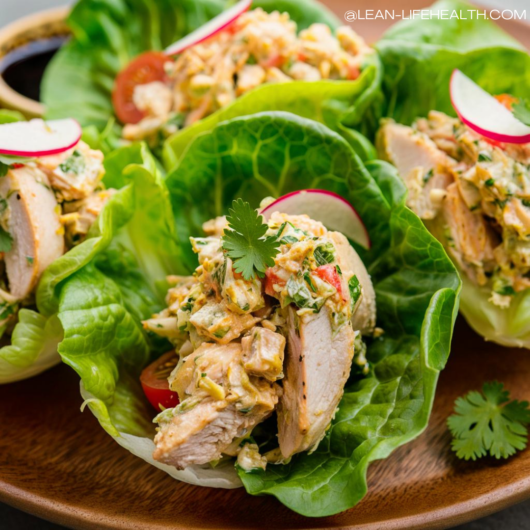 Chicken Salad Lettuce Wraps recipe