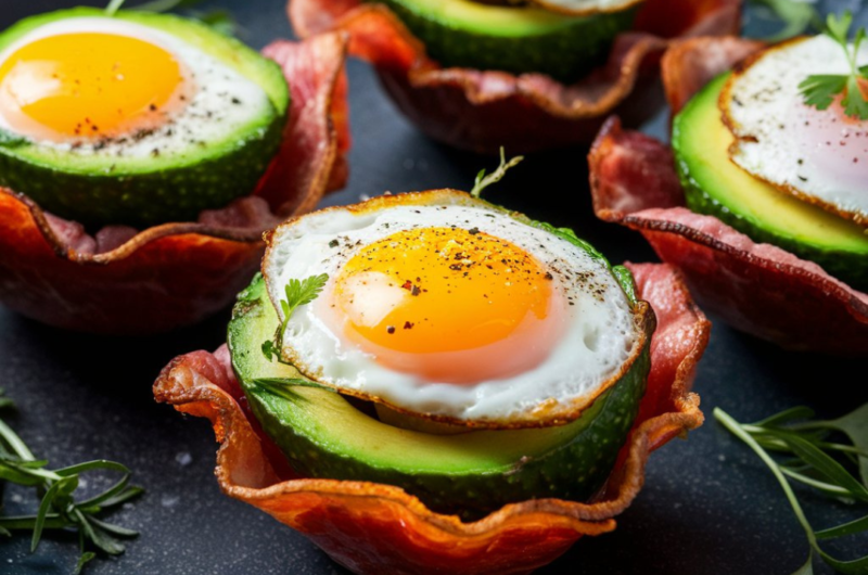 Avocado and Bacon Egg Cups recipe