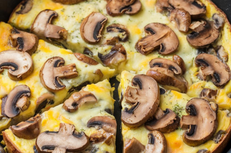 Mushroom and Cheese Frittata Recipe