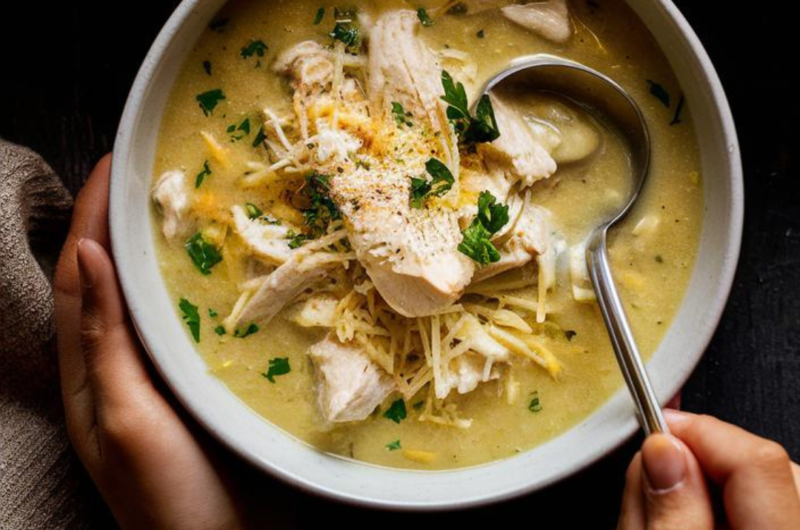 Keto Chicken Alfredo Soup recipe