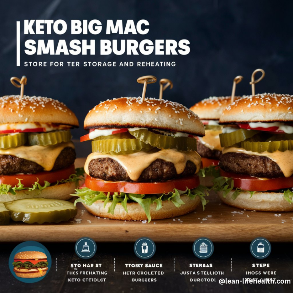 Keto Big Mac Smash Burgers