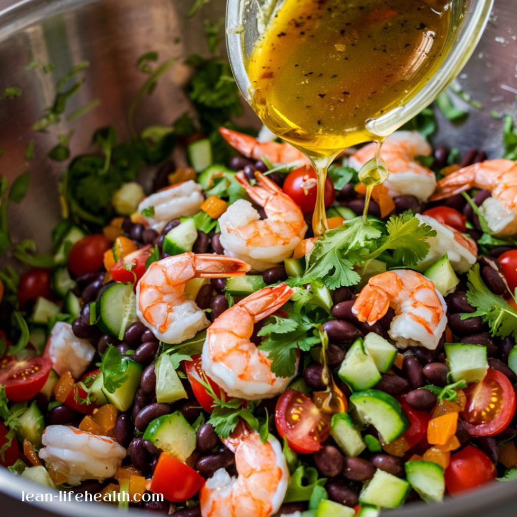 Lime Cilantro Shrimp & Black Bean Salad