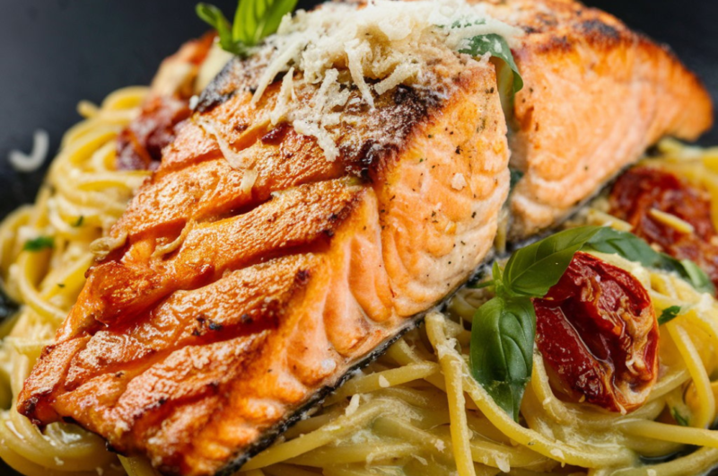 Delicious Garlic Butter Tuscan Salmon Recipe